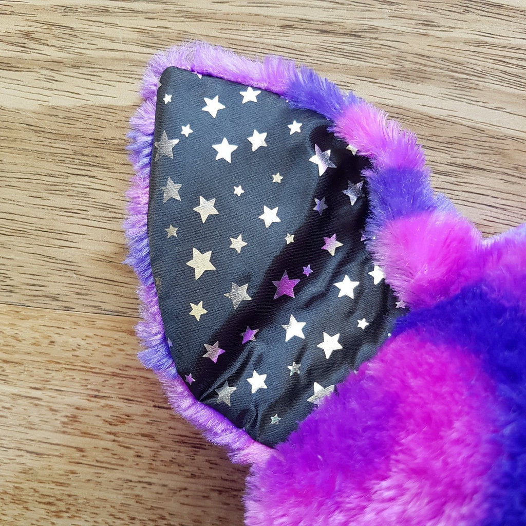 Build A Bear VAMPIRE BAT Plush STARRY NIGHT Purple Blue Stars Stuffed Animal Toy7