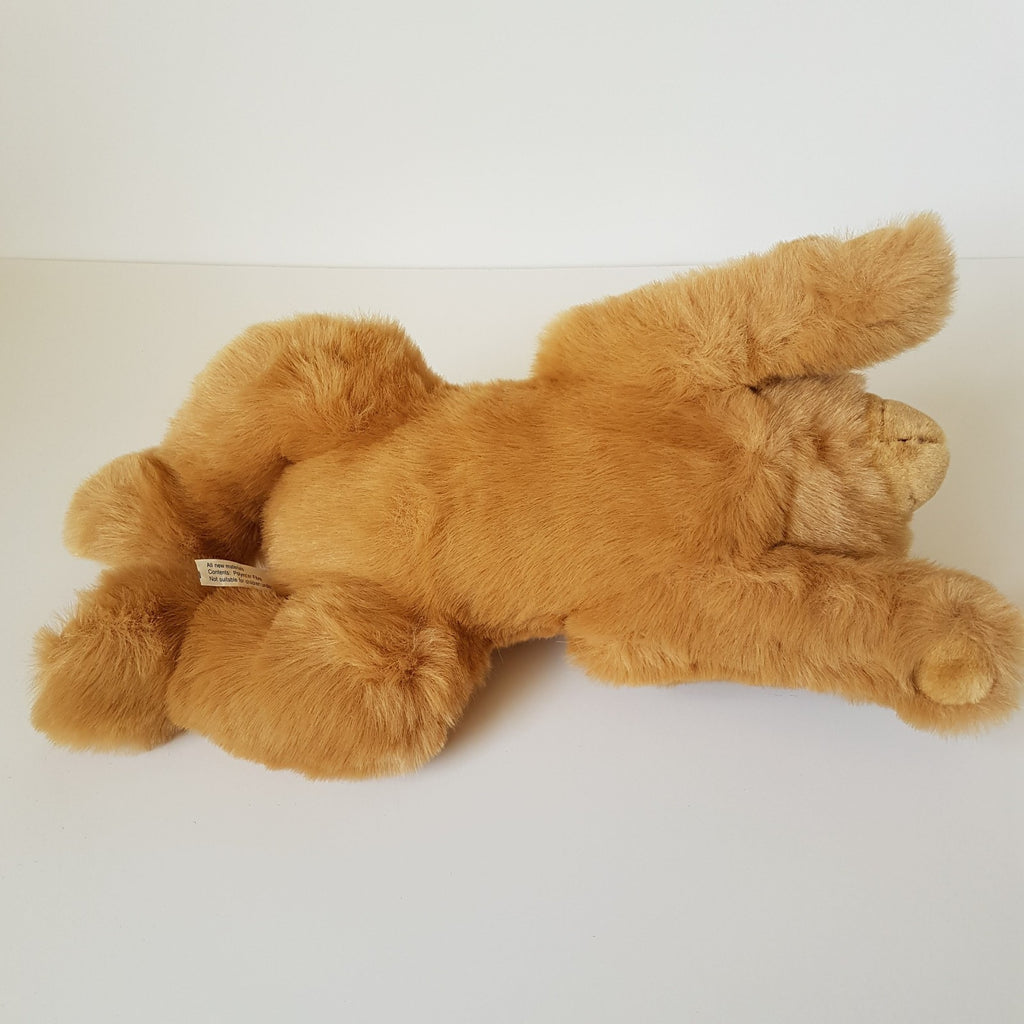 Caramel LAYING TEDDY BEAR Plush 48cm Stuffed Animal Soft Toy Cuddly Bensons Cute6