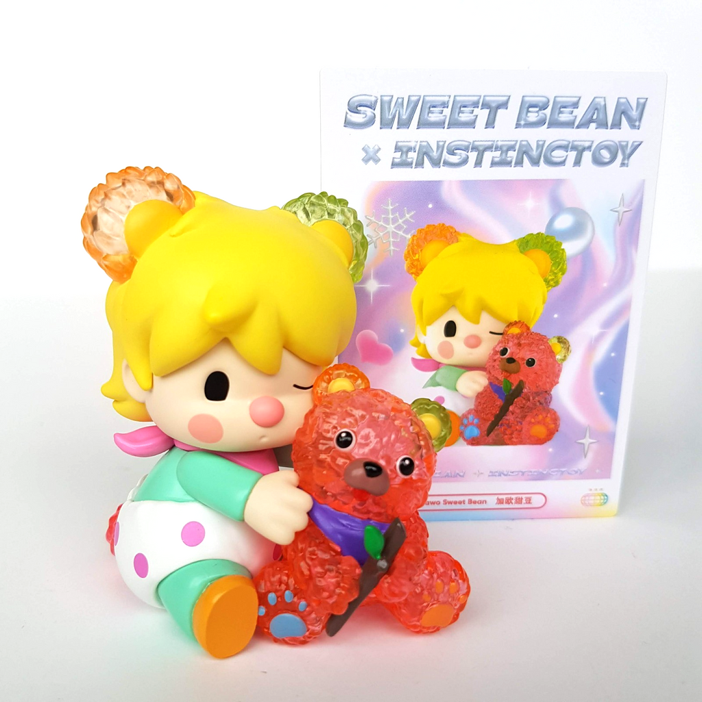 Pop Mart SWEET BEAN x INSTINCTOY Gyawa Sweet Bean 7cm + Card Figure Pastel Toy2