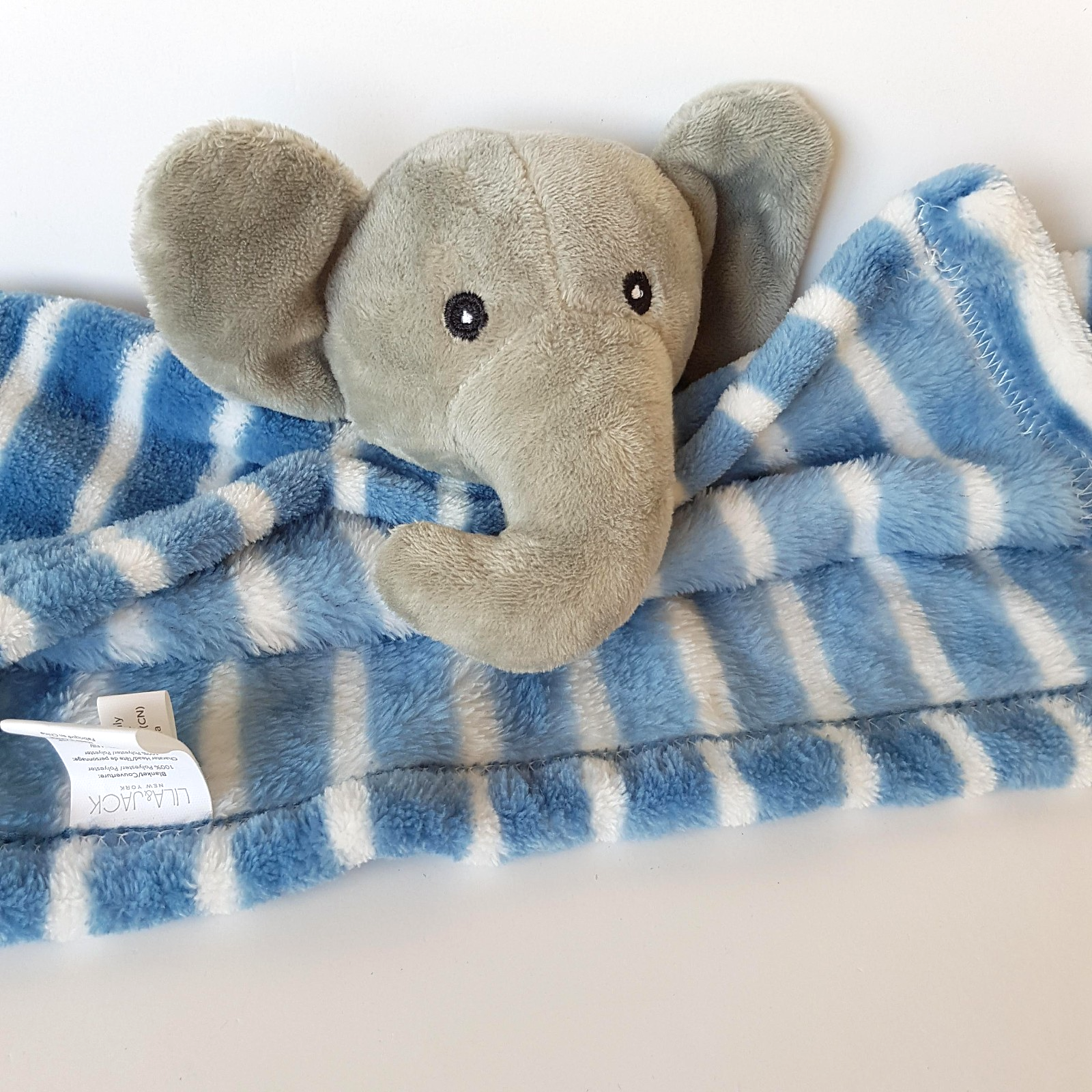 Lila & Jack ELEPHANT Lovey Security Blanket Stuffed Animal Soft Toy Comforter8