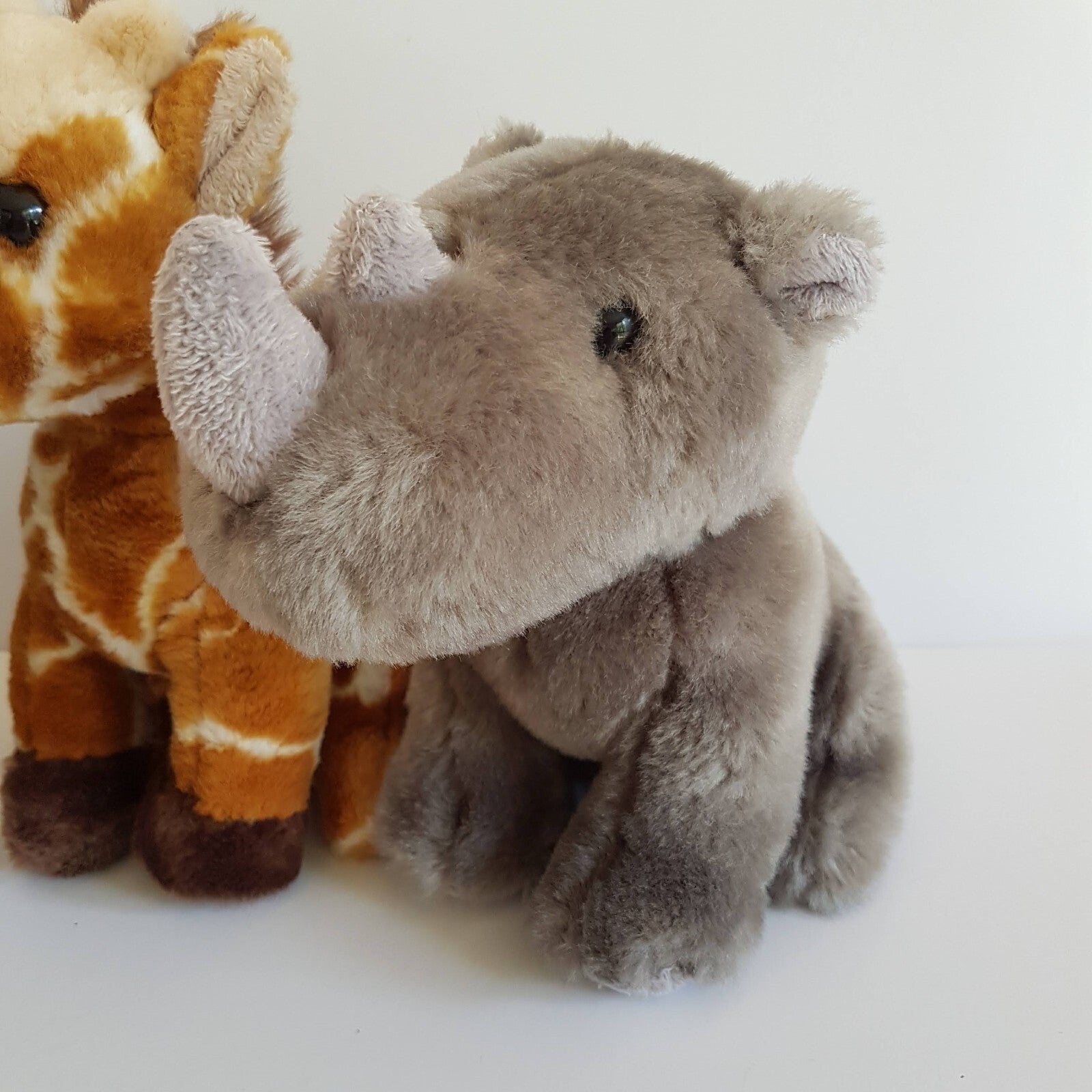 Korimco SAFARI ANIMAL Plush LOT Elephant Giraffe Rhino Soft Toy Stuffed Animal3
