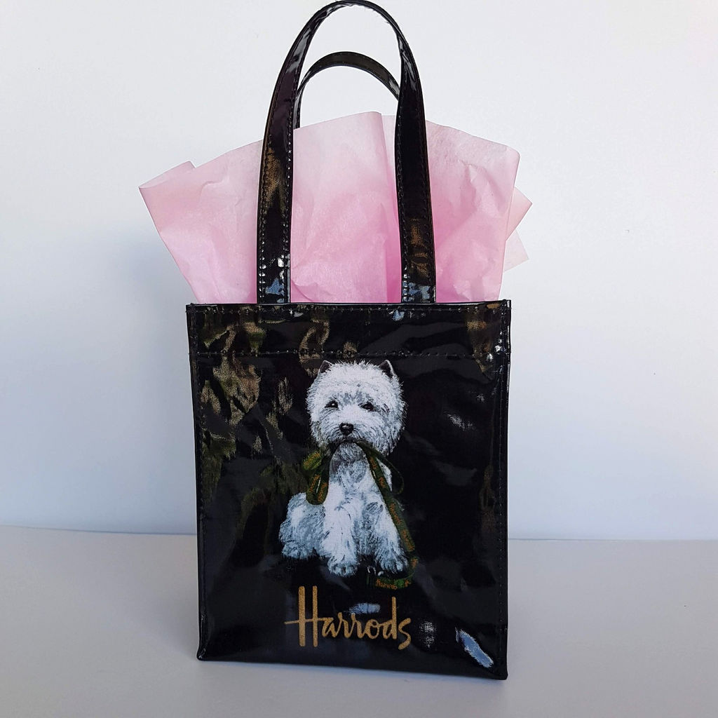 Harrods WEST HIGHLAND Dog Bag Small 18cm Tote Collectible Cute Puppy Accessory4