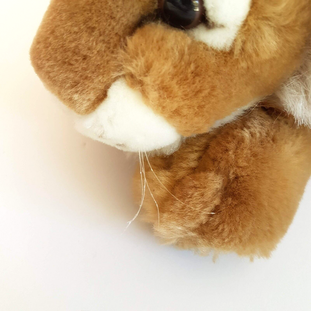 Cuddly LION WILD CAT 30cm Long Plush Soft Toy Safari Stuffed Animal Laying Cute3