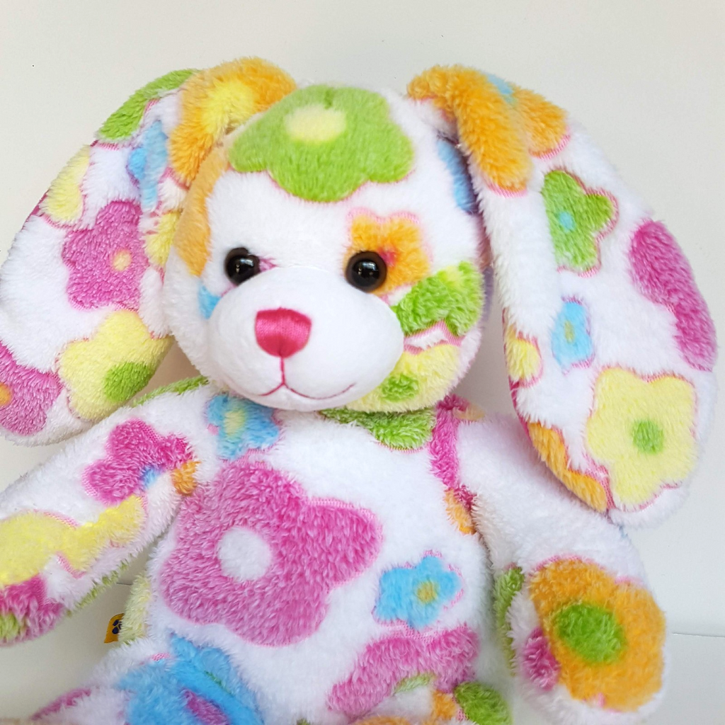 Build A Bear WHITE FLOWER RABBIT Plush BAB Plush Soft Toy 40cm Stuffed Animal2
