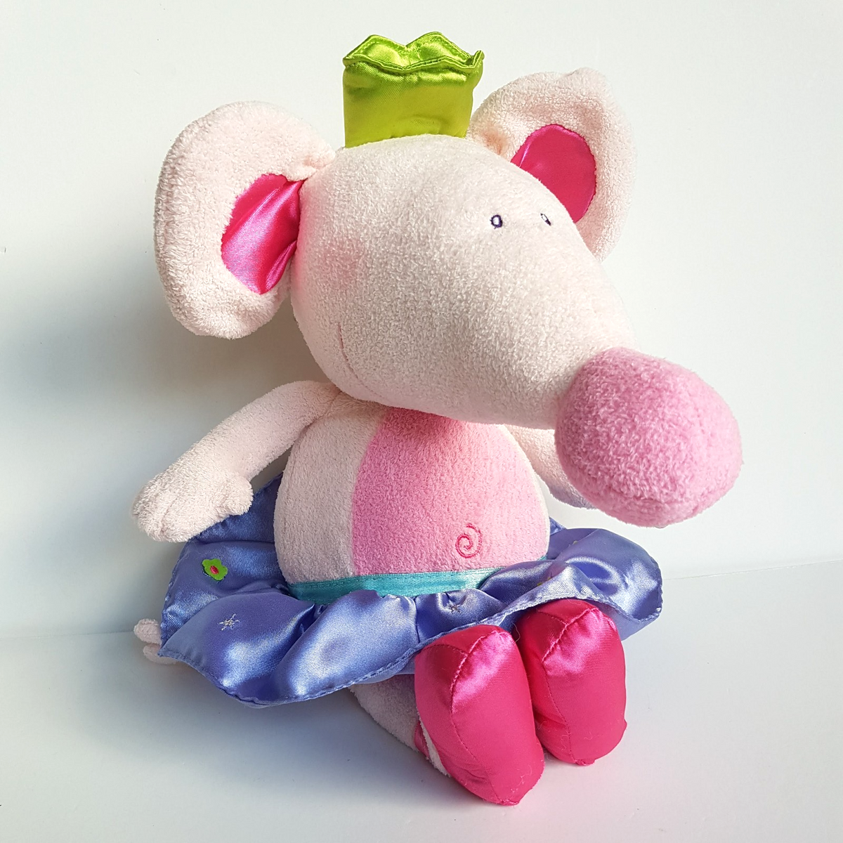 Playgro BALLERINA MOUSE Large Plush Rattle 38cm Soft Toy Stuffed Animal Cute Toy0