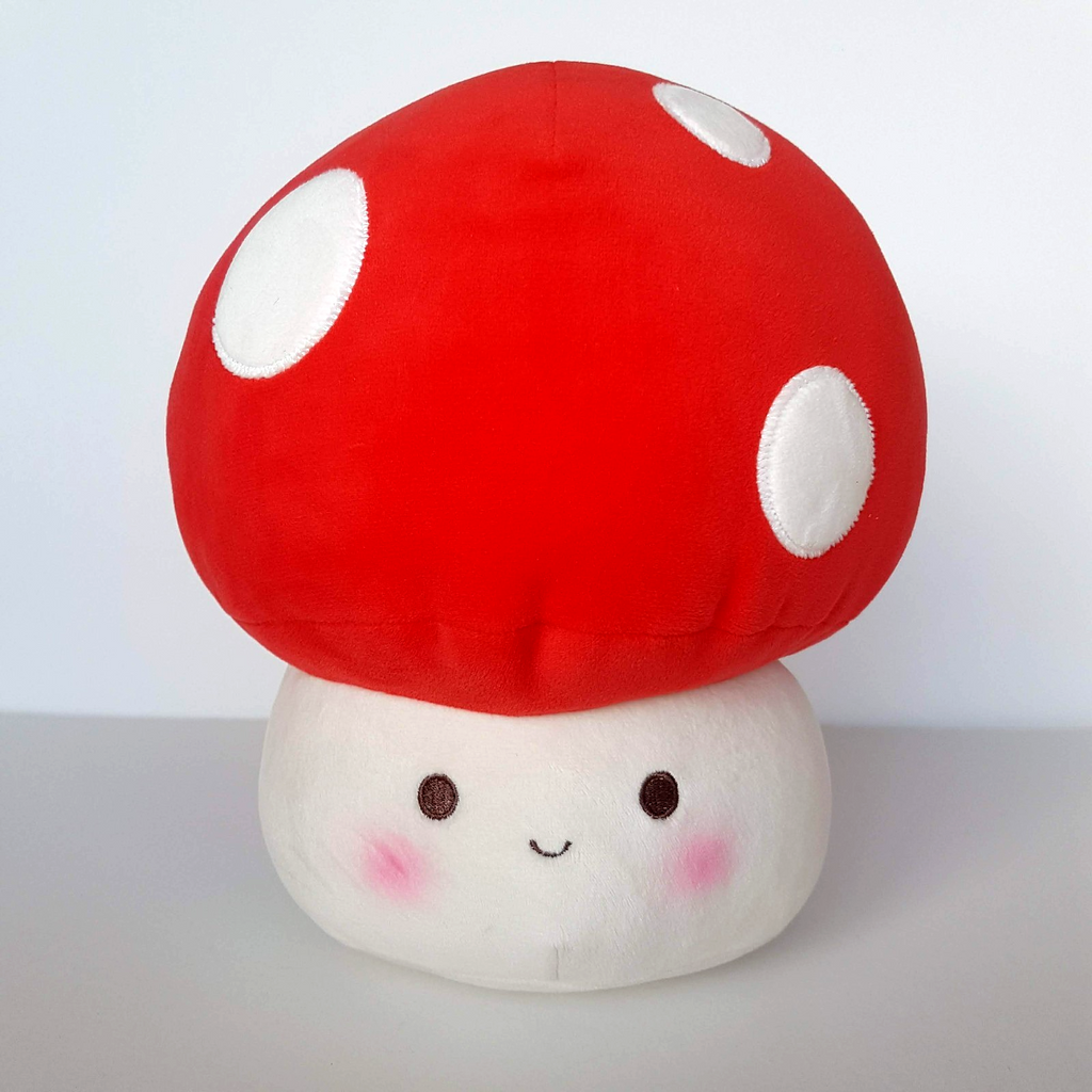 Miniso SPOTTED MUSHROOM Plush 22cm Soft Toy Stuffed Animal Fungi Character Cute0