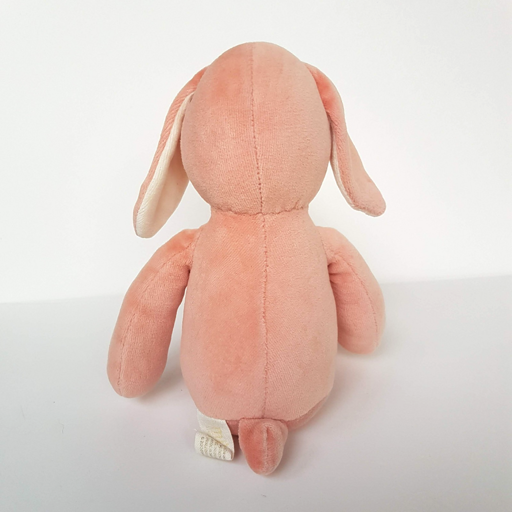 MiYim PINK VELOUR BUNNY Rabbit Rattle Plush 31cm Stuffed Animal Soft Toy Cute3