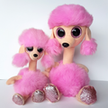 TY Beanie Boos CAMILLA Poodle Dog Mum Pup 13" 9" Plush Stuffed Animal Soft Toy0