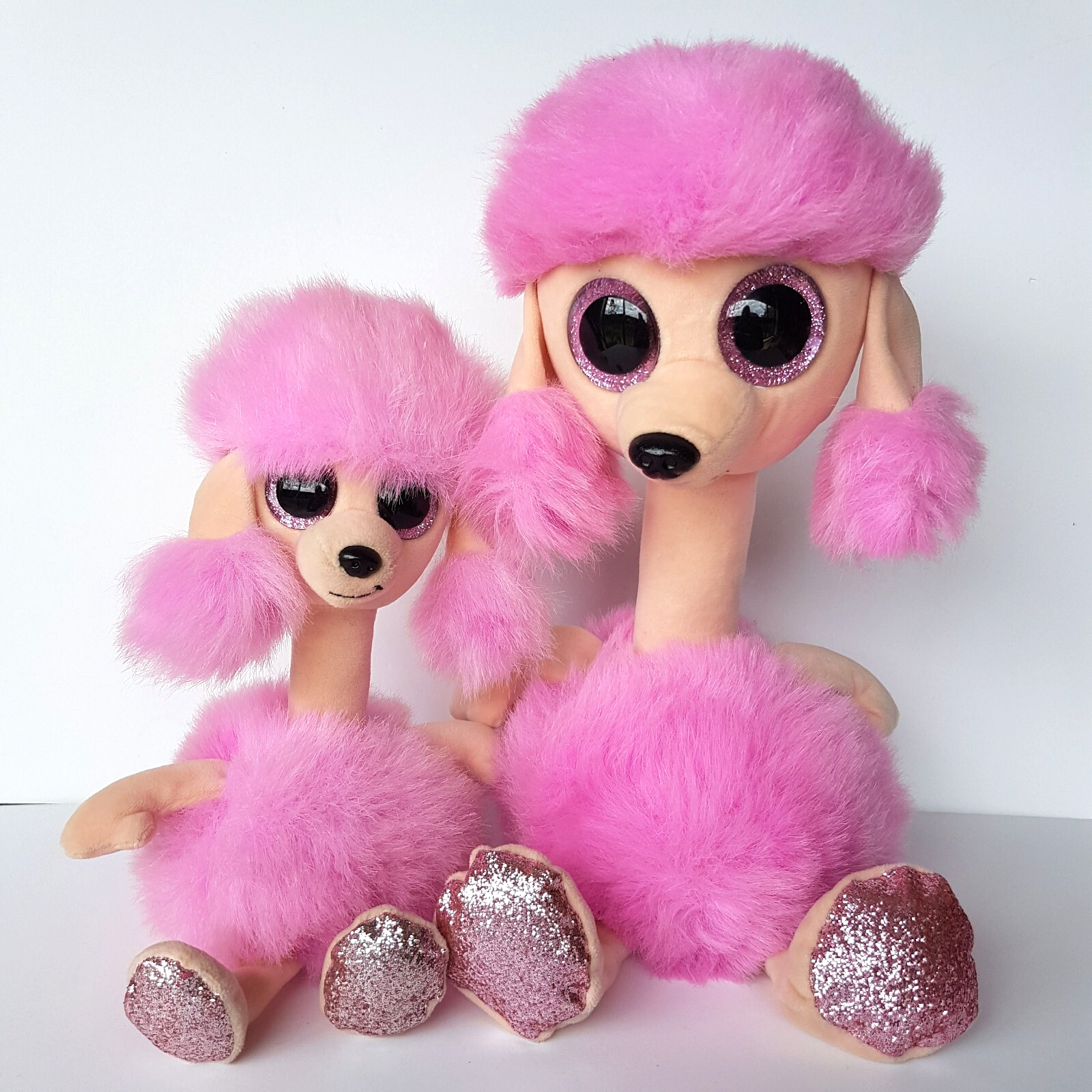 TY Beanie Boos CAMILLA Poodle Dog Mum Pup 13" 9" Plush Stuffed Animal Soft Toy0