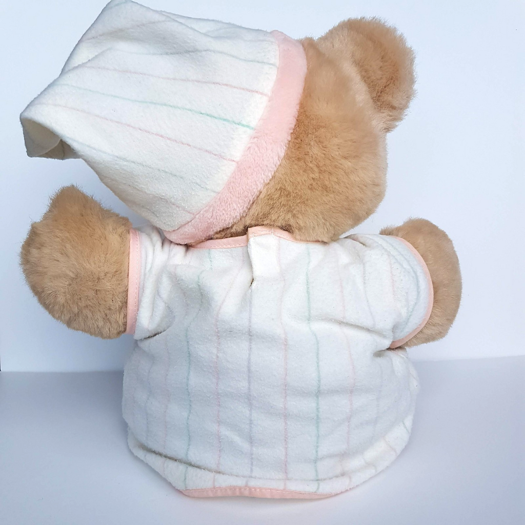 Vintage HEART TO HEART BEAR Plush 45cm Chosun 1986 NO HEART Stuffed Animal Toy7