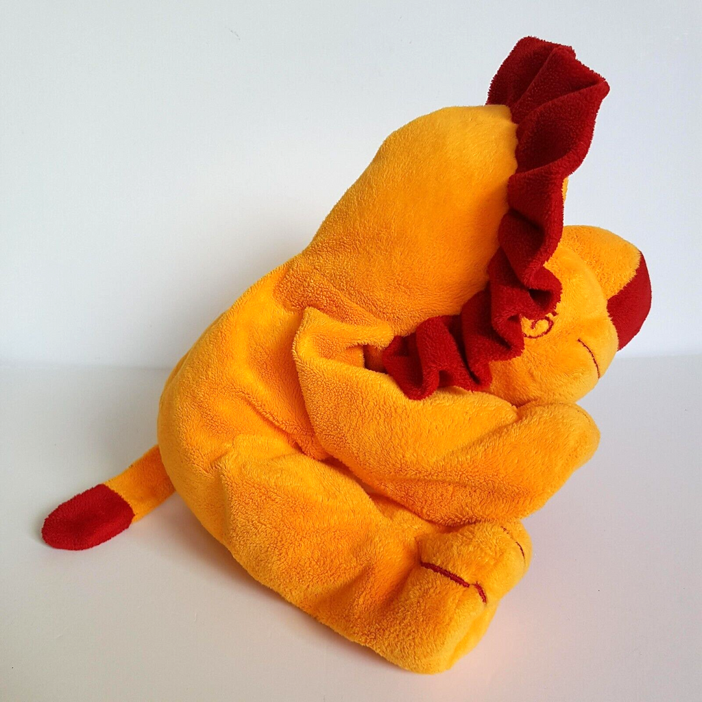 Cardeaux FLOPPY LION Red Orange Plush 19cm Soft Toy Stuffed Animal Beanbag Cute5