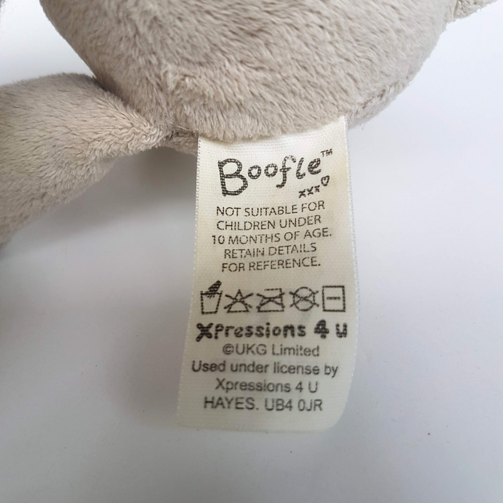 BOOFLE DOG Puppy Plush 20cm Love Gift Soft Toy Stuffed Animal Message Eyes Shut4