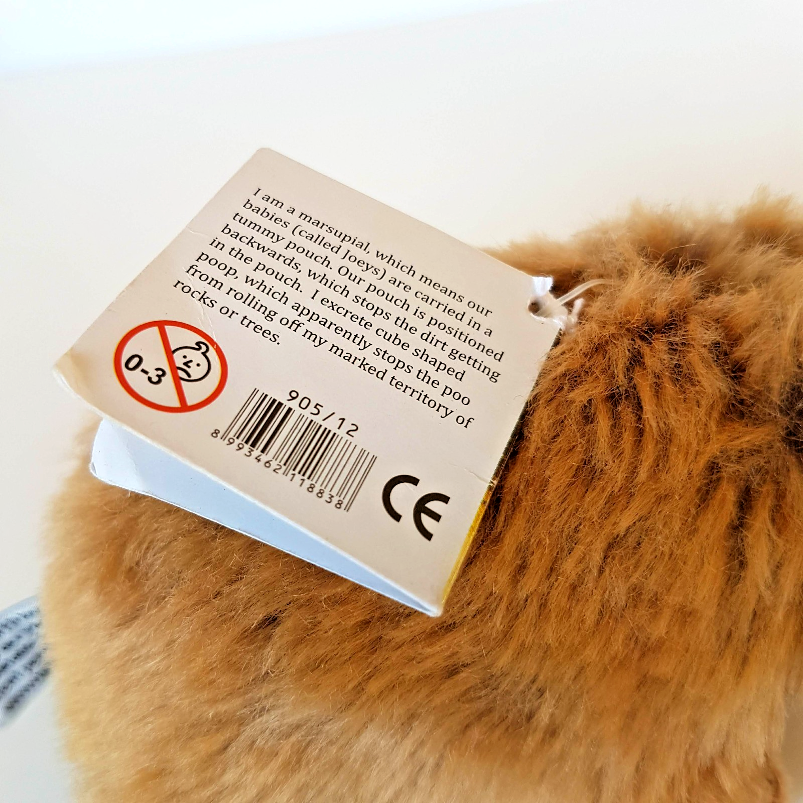 Tiny Bocchetta WOMBAT Australian Animal Soft Toy TAGS Marsupial 13cm SUPER CUTE10