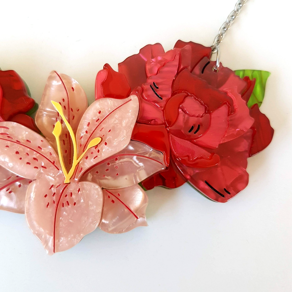 Erstwilder 2019 TICKLED PINK SMALL Necklace Carmen Hui Limited Edition 100 3004