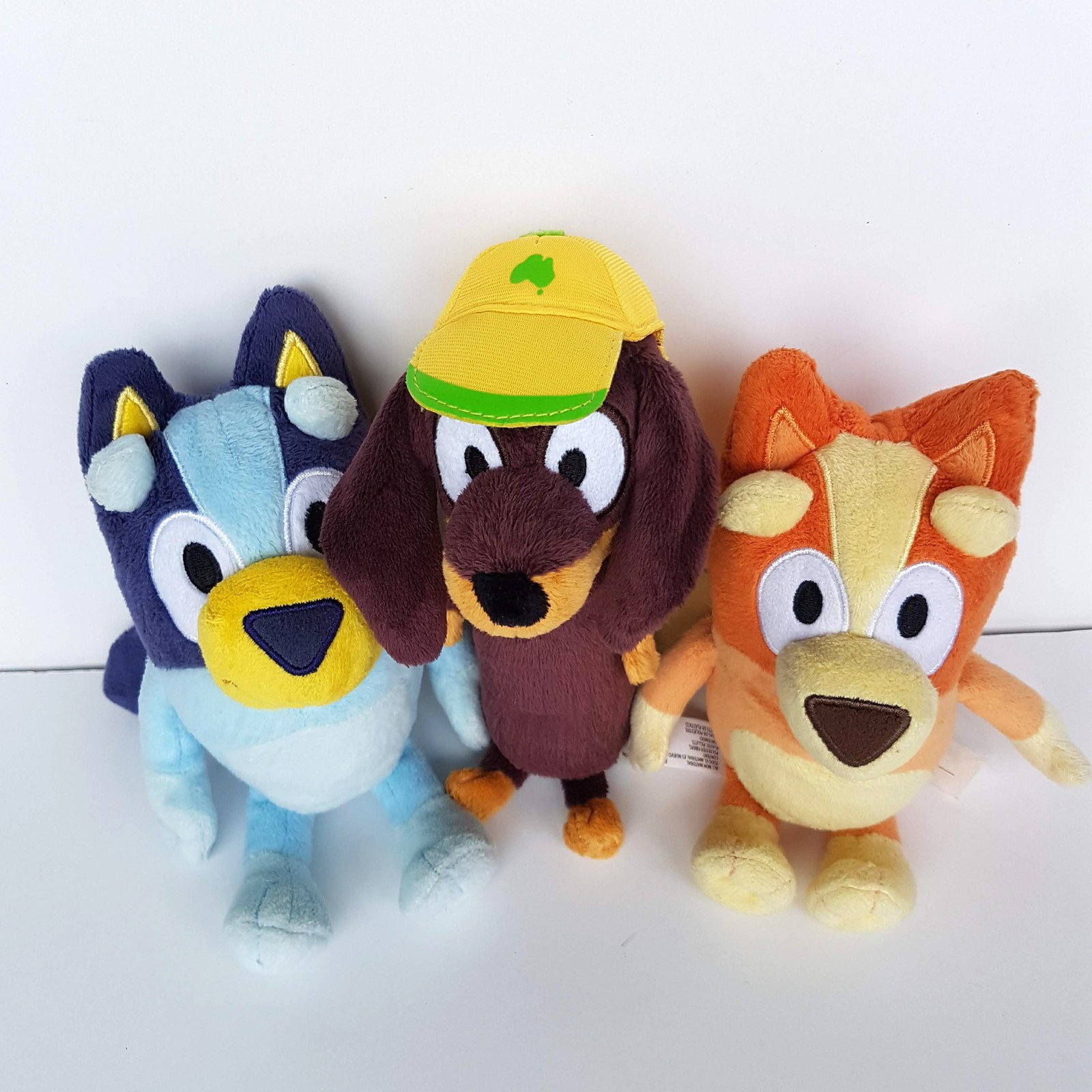 Bluey Plush Lot BINGO SNICKERS BLUEY Puppy Dog Stuffed Animal Soft Toy Genuine3
