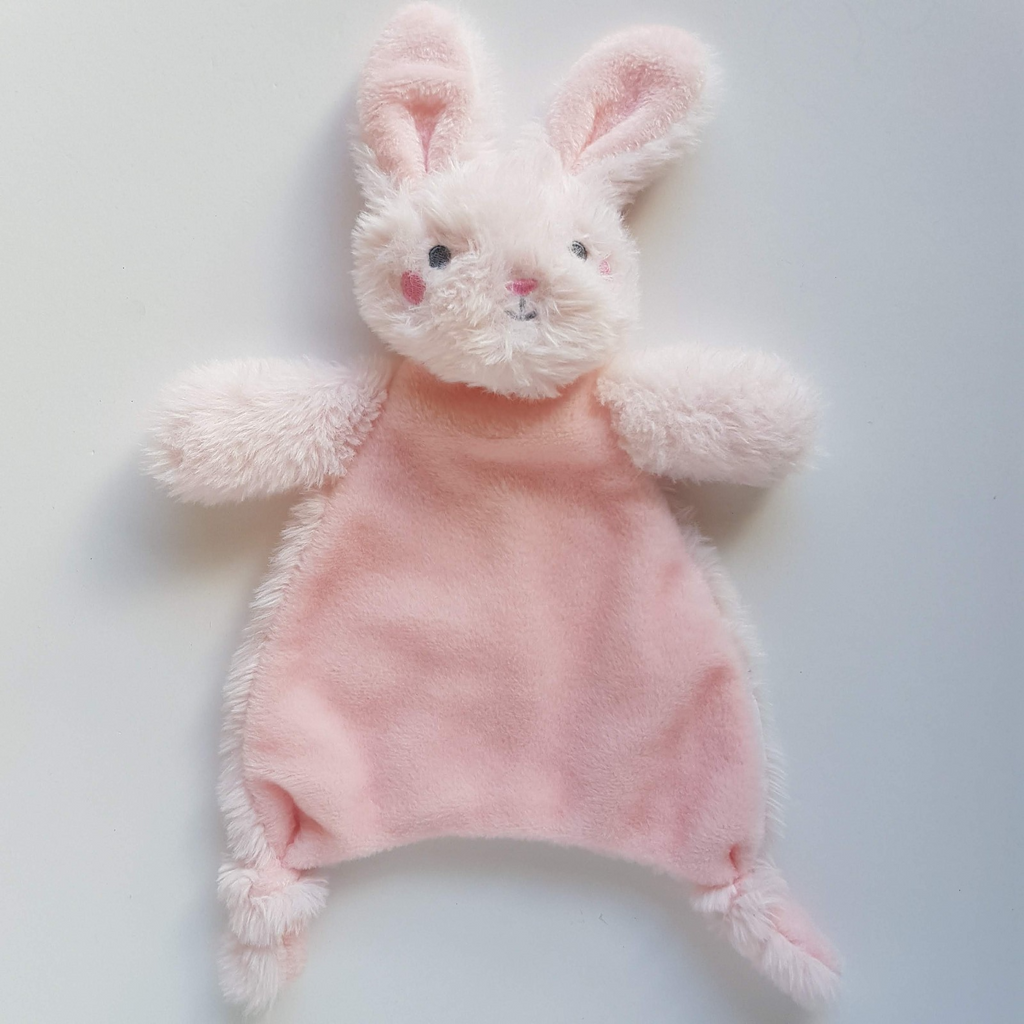 Anko PINK BUNNY Lovey Plush Rabbit Security Comforter Blanket Soft Toy 36cm0