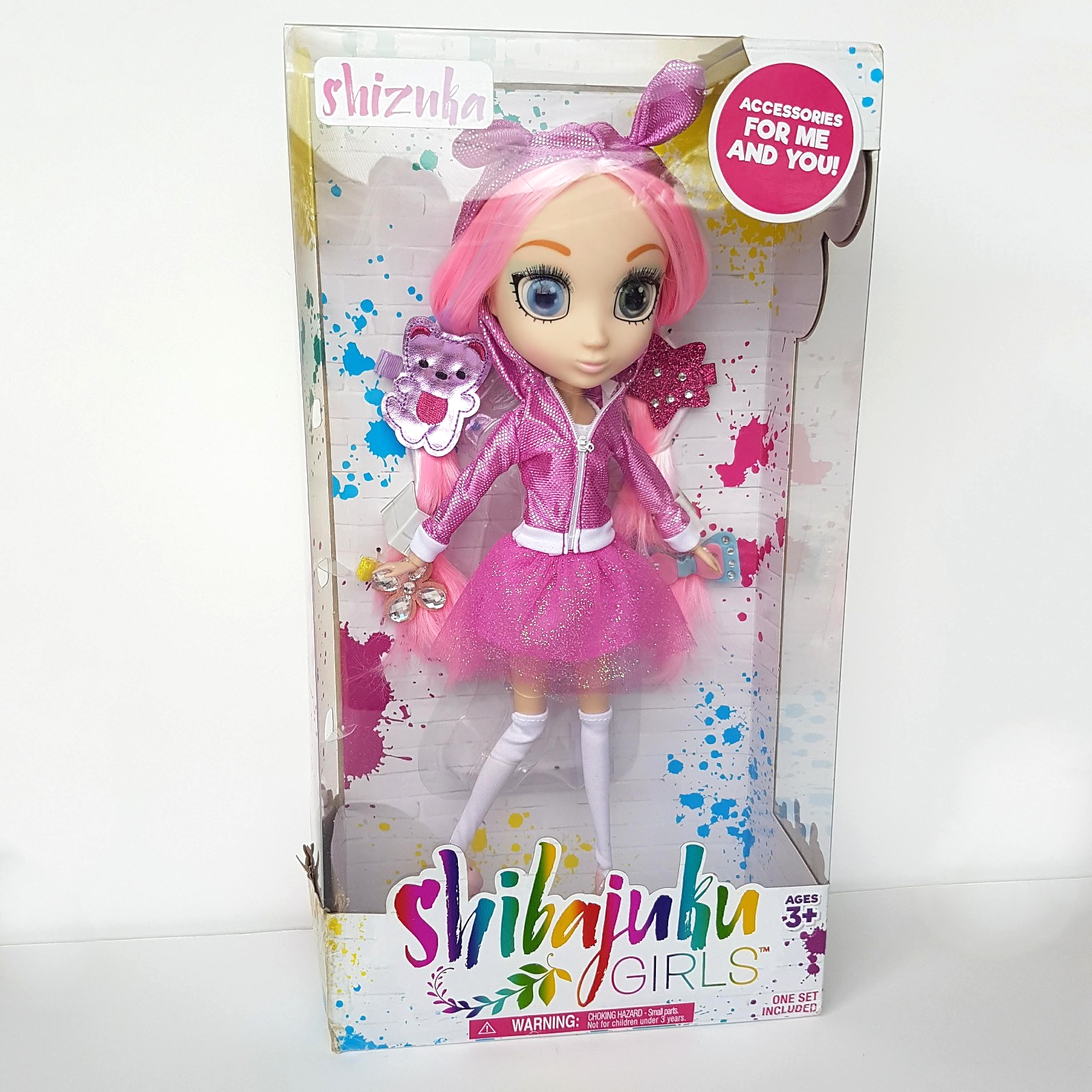 SHIBAJUKA GIRLS Doll SHIZUKA 2016 13" Retired Rare NRFB Fashion Doll Pink Toy1