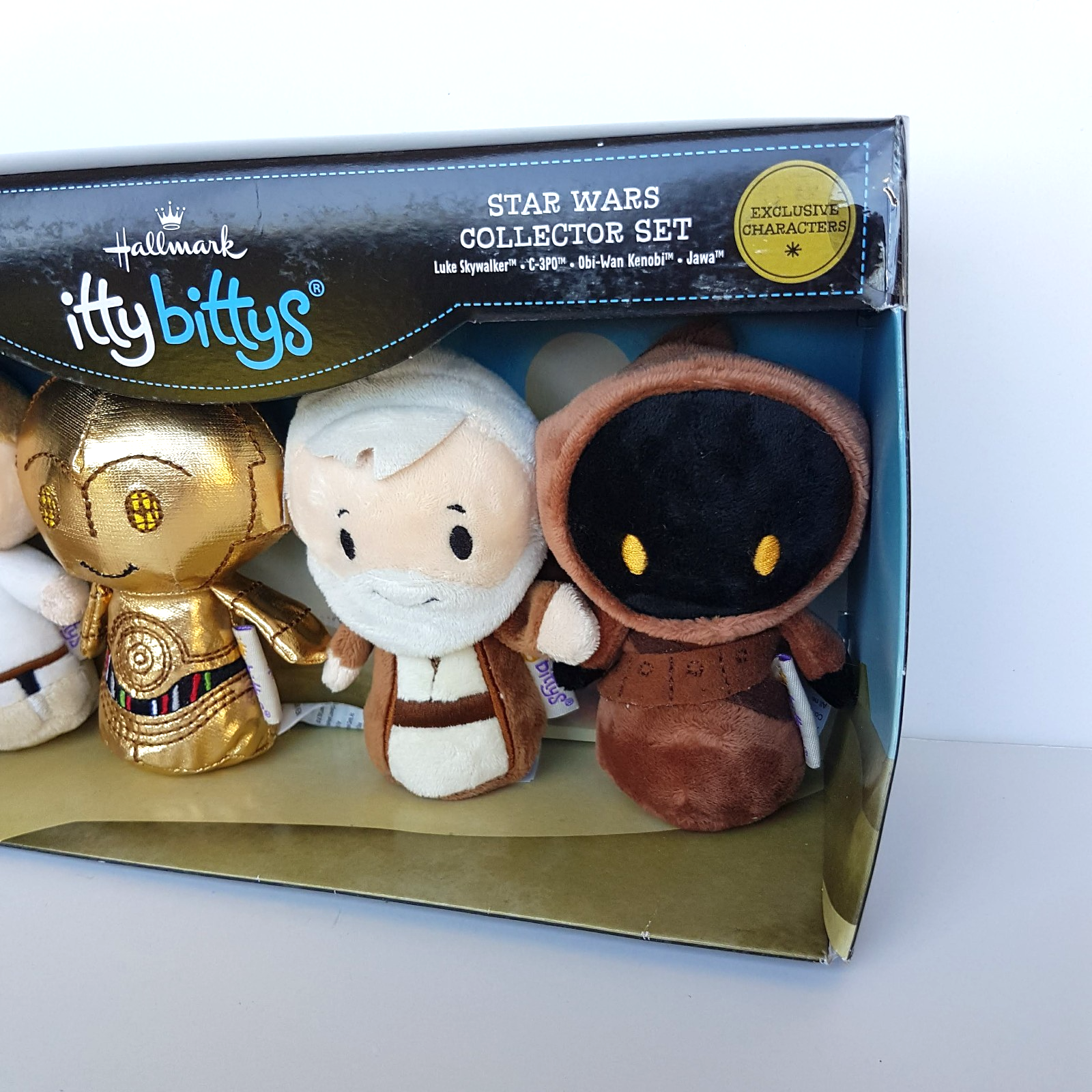 Itty Bittys STAR WARS COLLECTOR SET Luke C 3PO Obi Wan Jawa PLUS BB 8 Soft Toy3