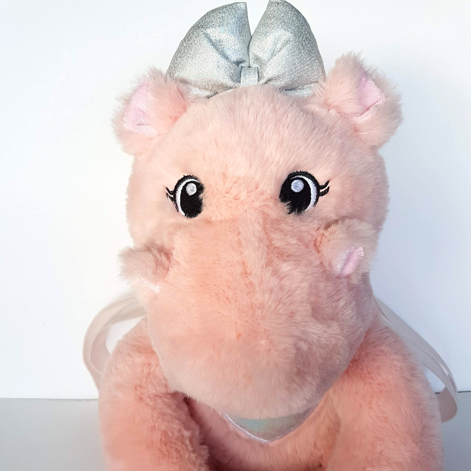Carried Away HIPPO Plush BACKPACK Kids Bag 37cm Soft Toy School Stuffed Animal1