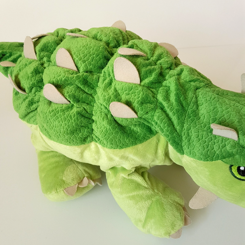 Ikea GREEN DINOSAUR Ankylosaurus Jattelik Plush 57cm Stuffed Animal Soft Toy2