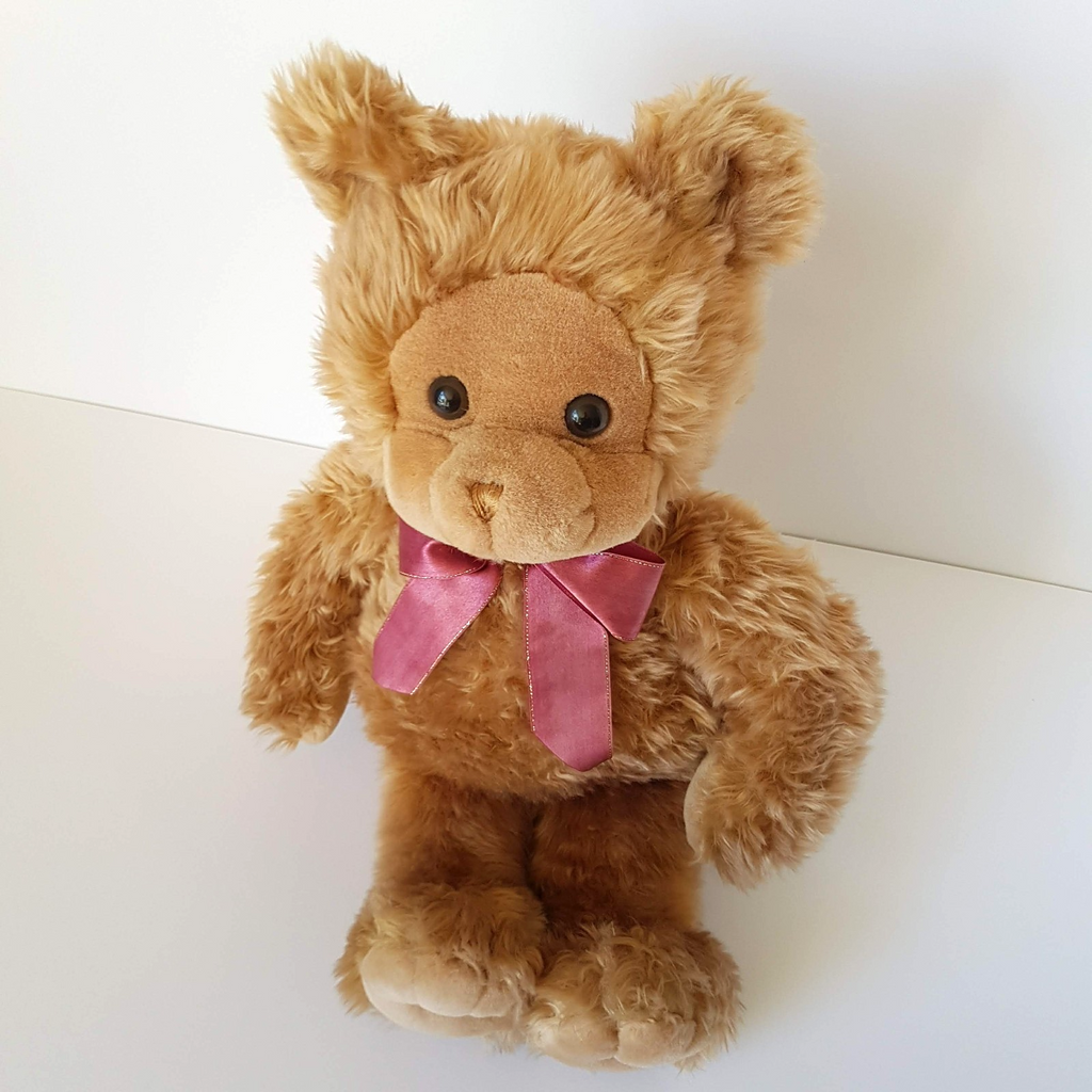 RARE Russ BENTLEY Teddy Bear Plush 55cm Vintage Stuffed Animal Soft Toy Floppy1