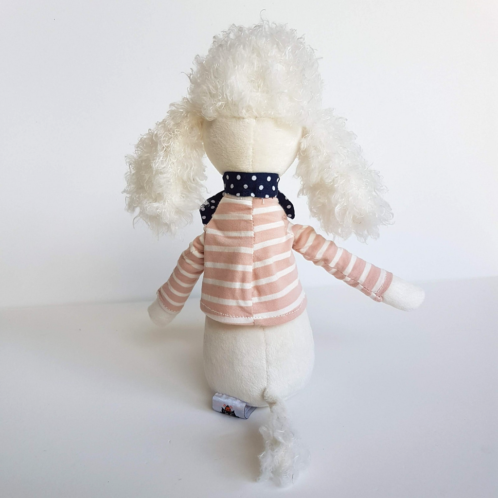 Jellycat BEATNIK BUDDY Poodle Dog Paris White Puppy Soft Toy Stuffed Animal Cute4