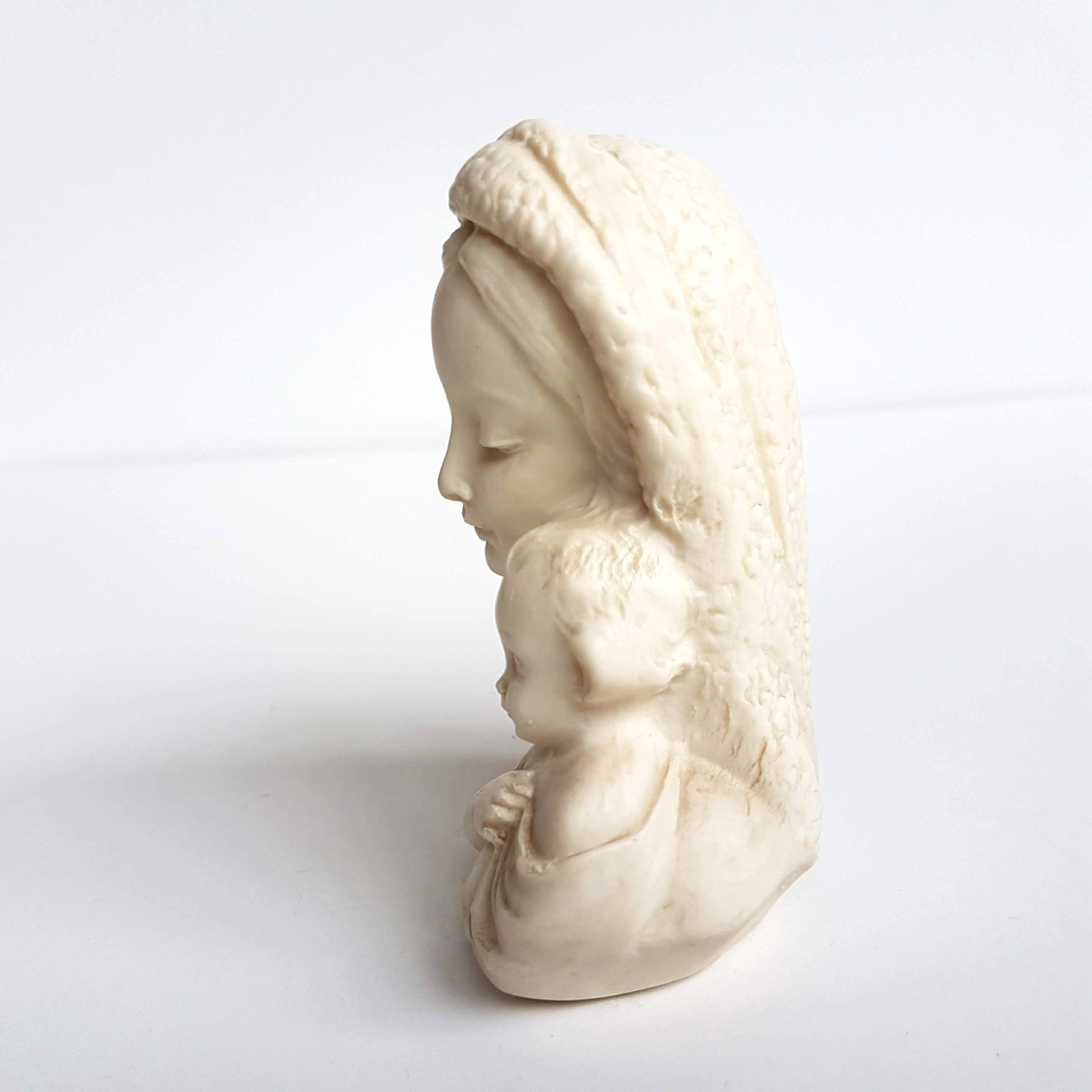 MADONNA & CHILD Figure Statue 10cm Religious Made in Italy Mary Jesus Bust 210g3