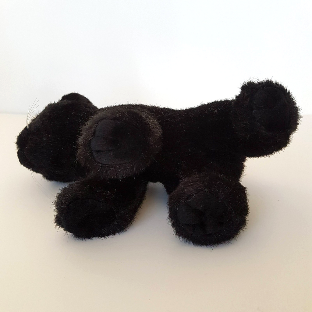 Leosco BLACK PANTHER Wild Cat Plush 15cm Stuffed Animal Korimco Jungle Soft Toy7