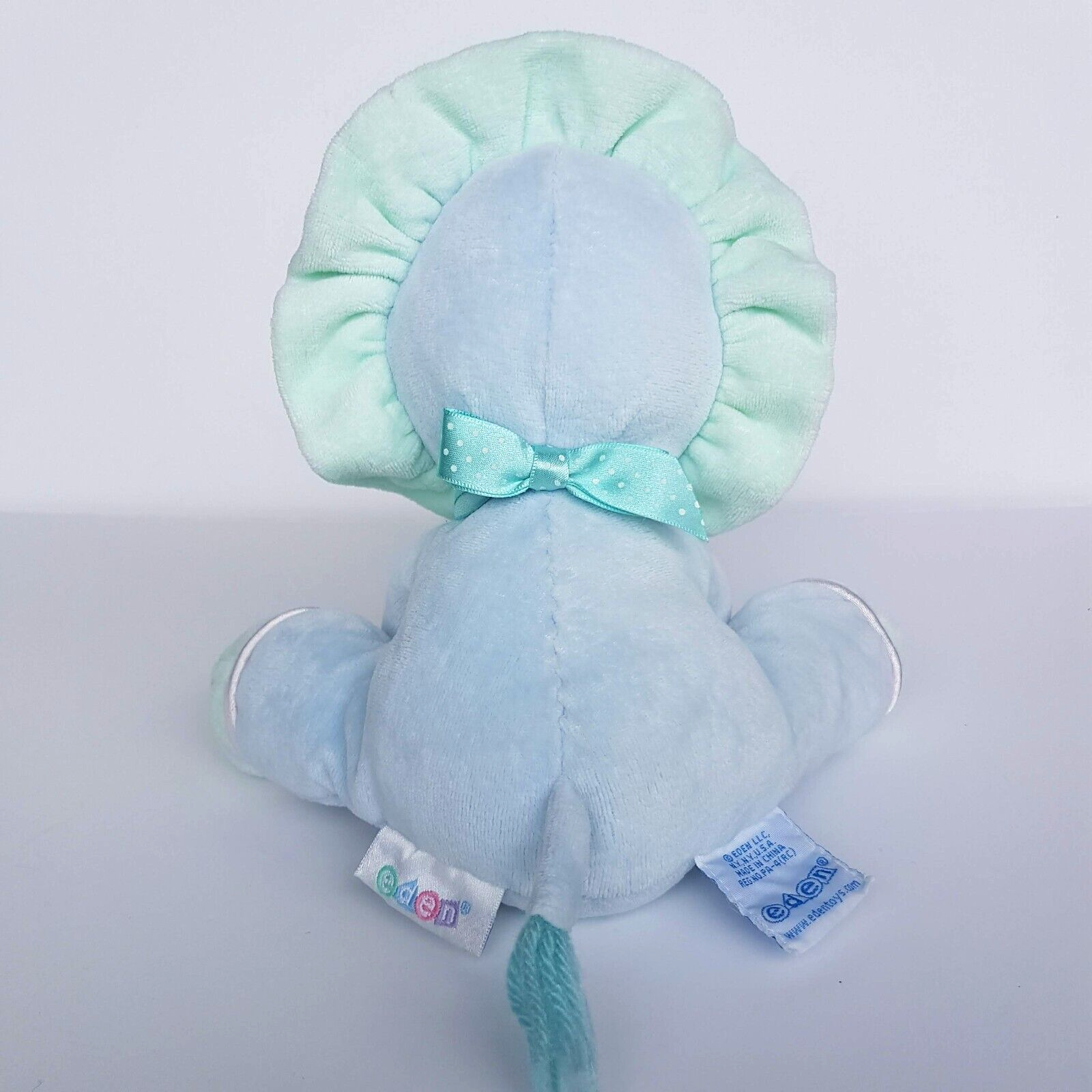 Vintage EDEN PASTEL LION Velour Baby Plush Stuffed Animal Lovey Rattle Soft Toy11