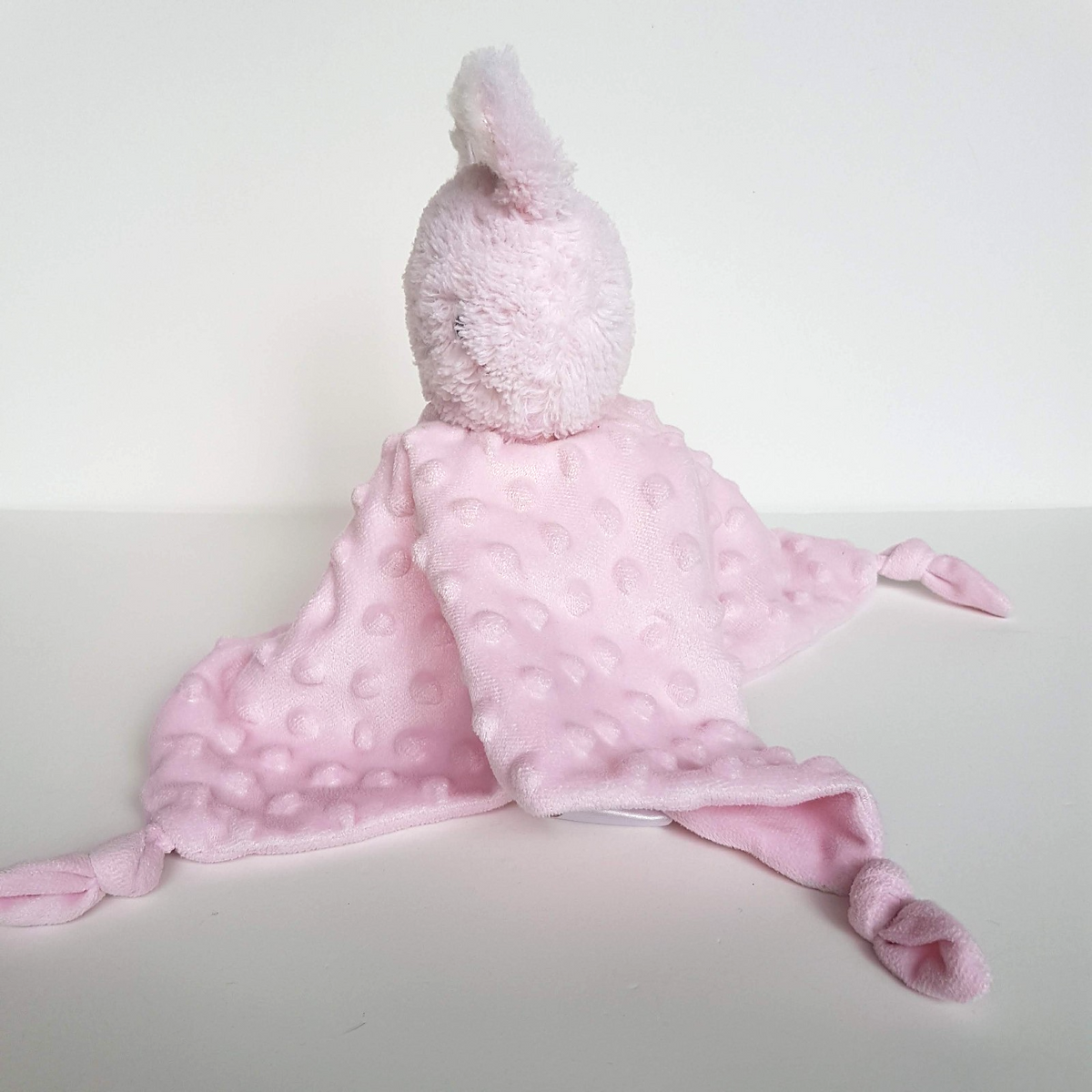Kids & Co PINK BUNNY Plush Lovey Security Blanket Comforter Sleep Soft Toy Minky4