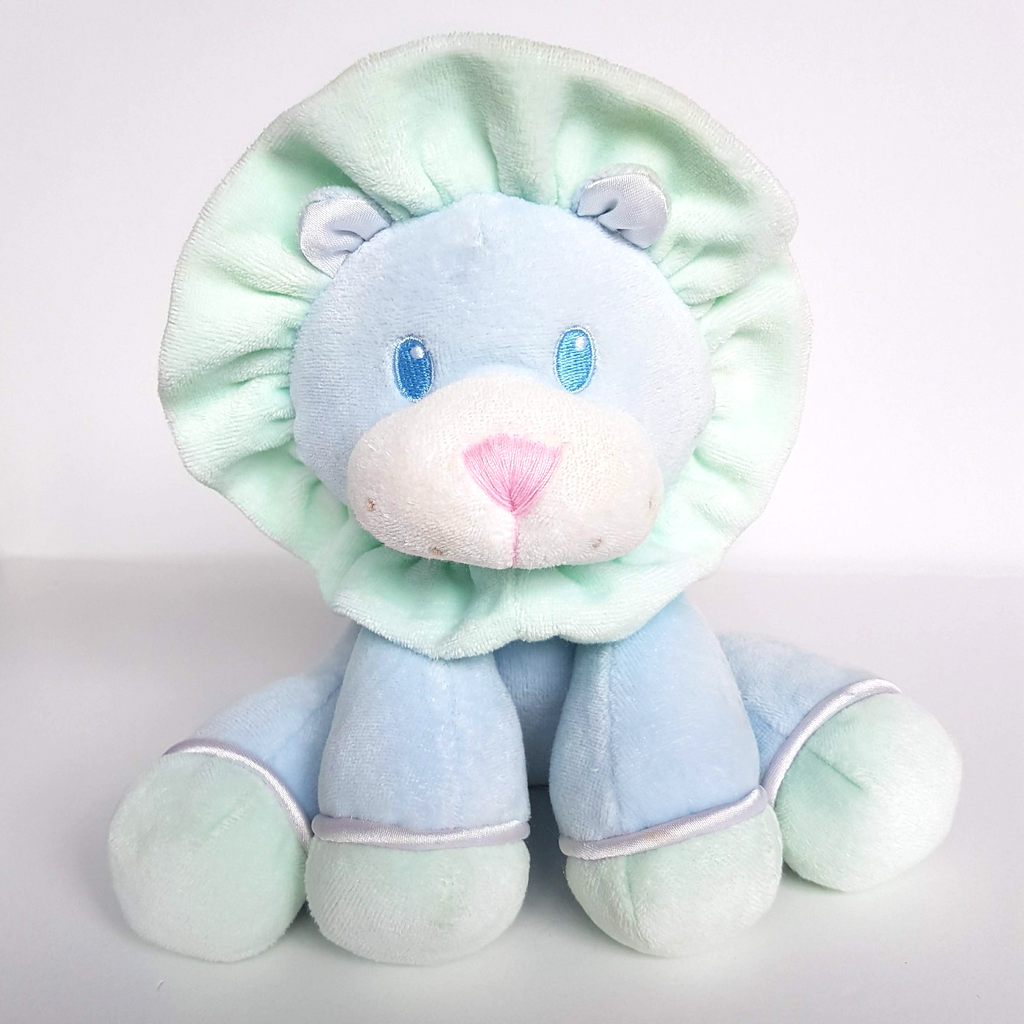 Vintage EDEN PASTEL LION Velour Baby Plush Rattle Stuffed Animal Lovey Soft Toy2