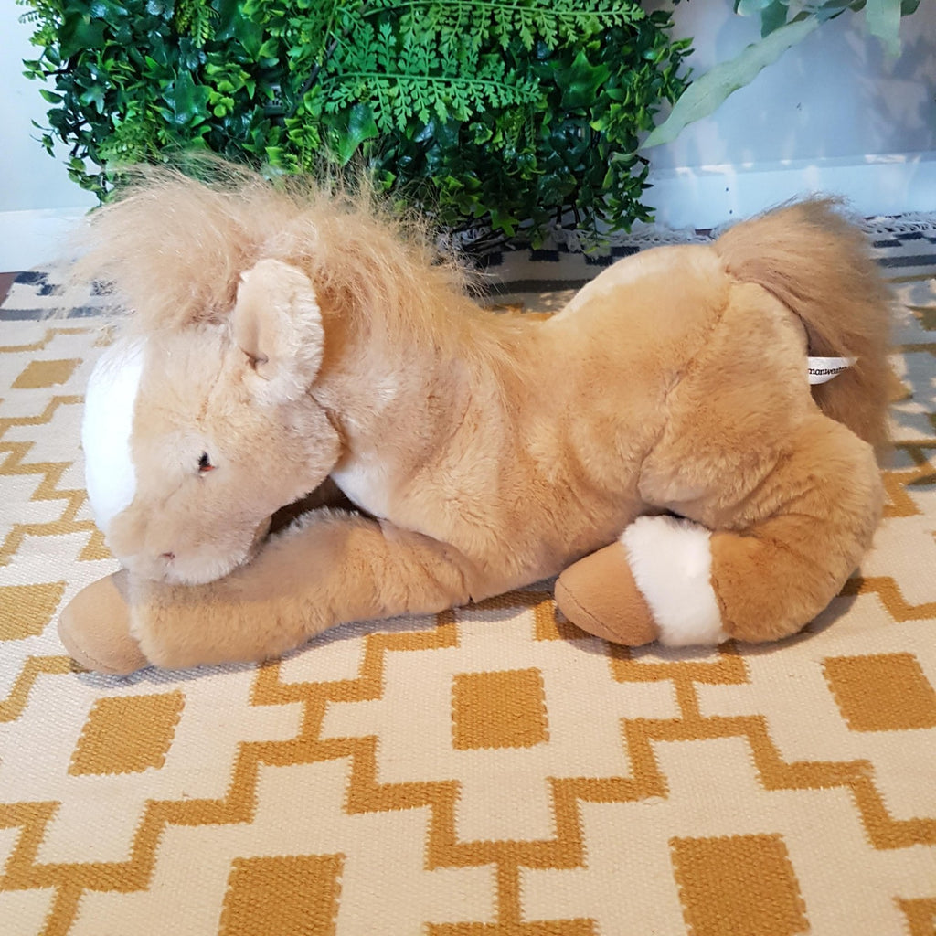 Commonwealth PALOMINO HORSE PONY Floppy Soft Toy Stuffed Animal Equestrian Cute4