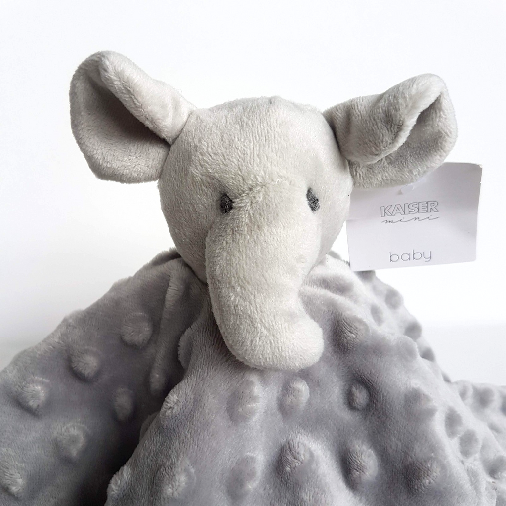 Kaiser Baby GREY ELEPHANT Lovey Plush Security Blanket Comforter Sleep Soft Toy1