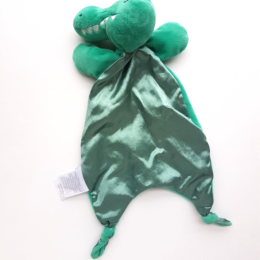Bubba Blue CROCODILE Lovey Plush Satin Alligator Comforter Security Blanket Toy7