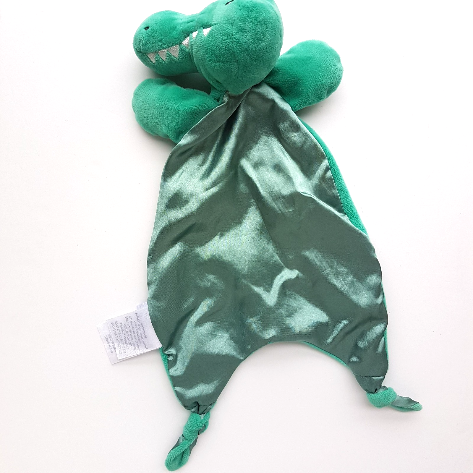 Bubba Blue CROCODILE Lovey Plush Satin Alligator Comforter Security Blanket Toy7