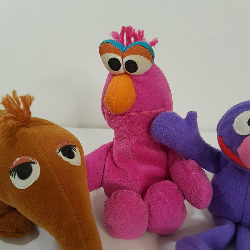 Sesame Street TELLY GROVER SNUFFLEUPAGUS Tyco Vintage Plush 1997 Bean Soft Toy5