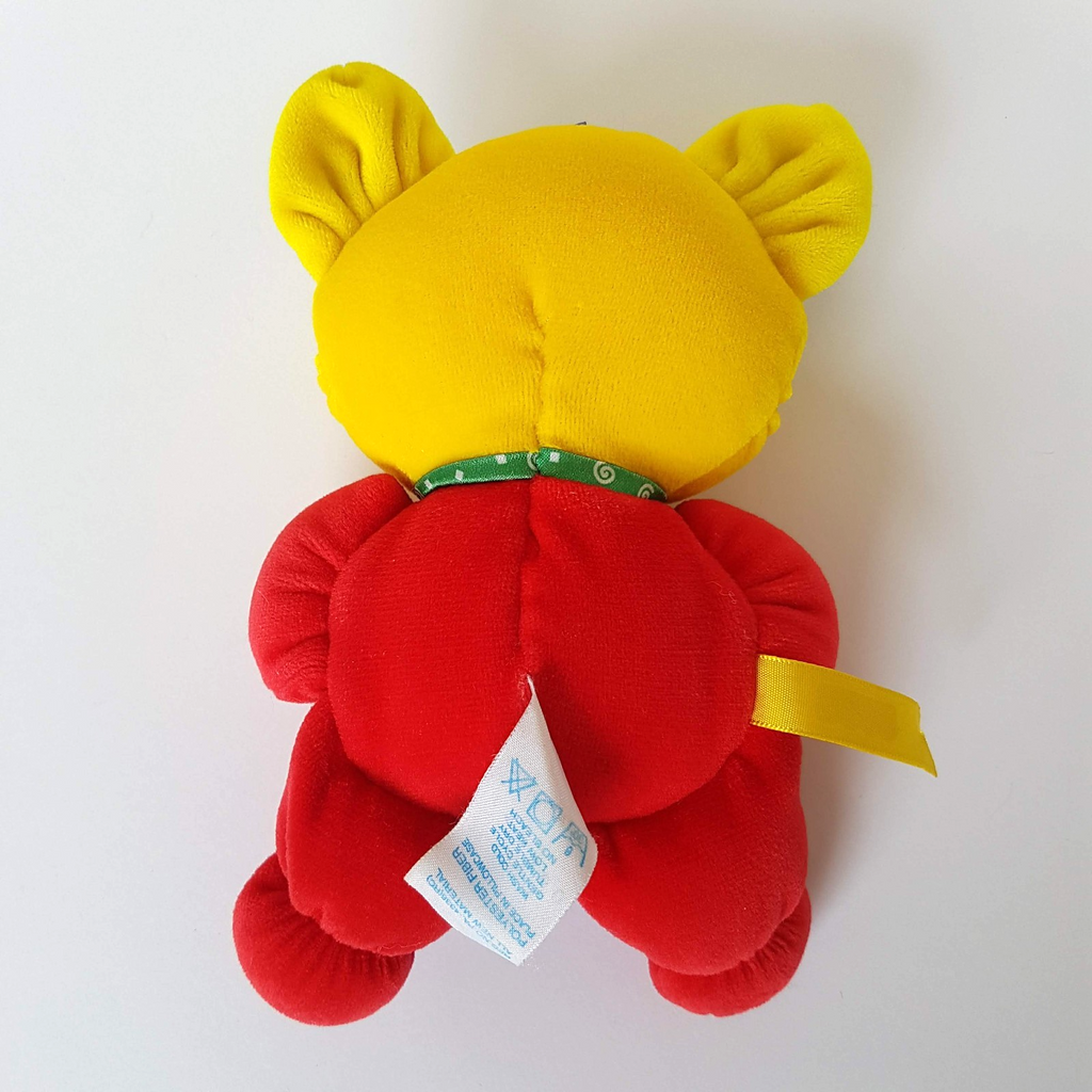 1998 Fisher Price NUM NUMS Bear Plush 19cm Colour Block Soft Toy Stuffed Animal6