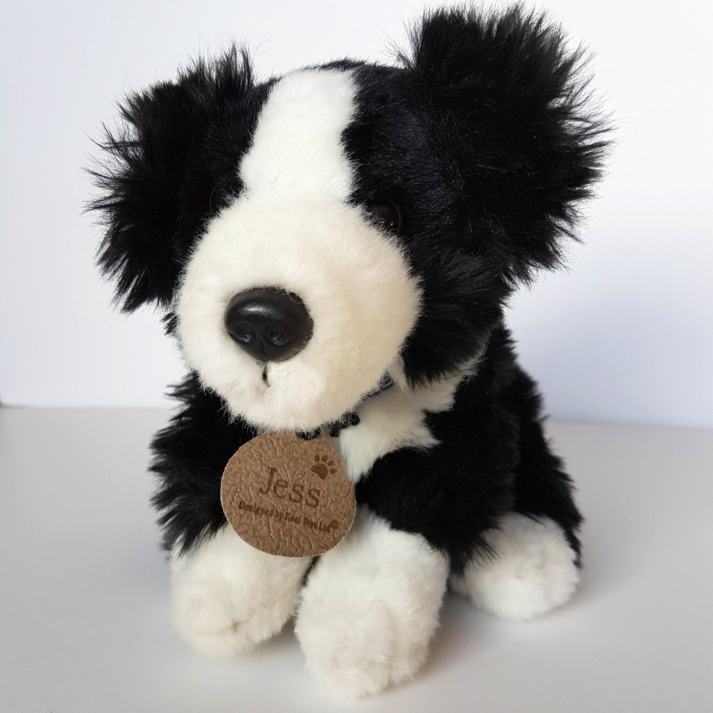 Keel Toys JESS BORDER COLLIE Dog Puppy Plush Soft Toy Stuffed Animal Black White1