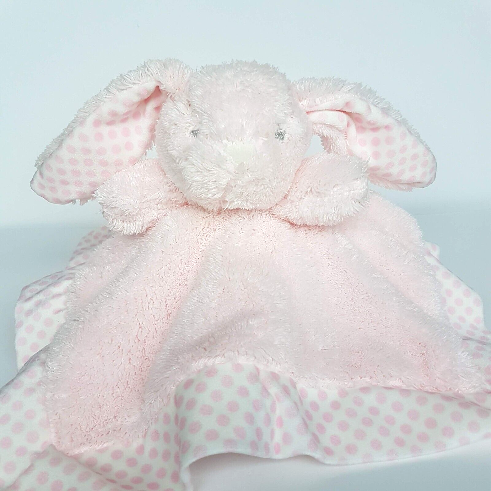 Pink Bunny RABBIT Baby Lovey Security Blanket Comforter Plush Animal Soft Toy0