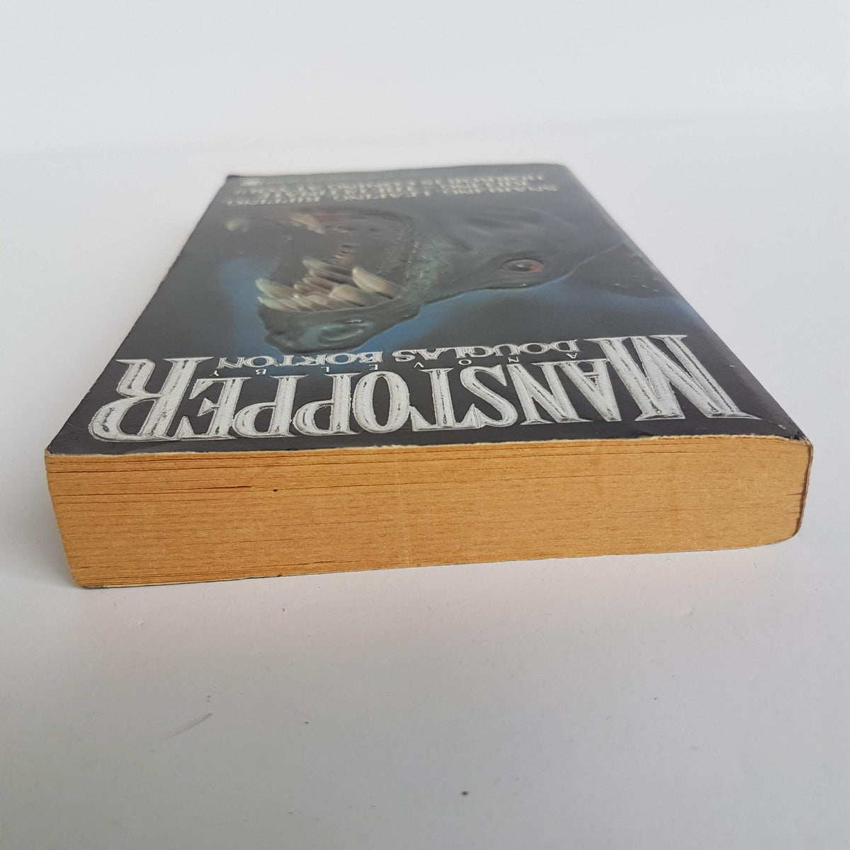 MANSTOPPER Douglas Borton Book Horror Paperback FIRST EDITION 1988 Scary Novel5
