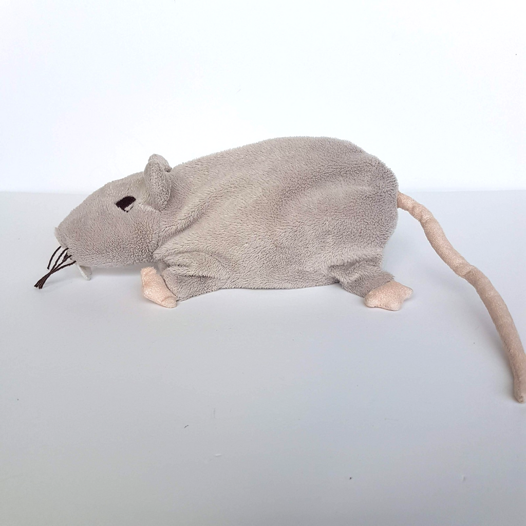 IKEA MINNEN RATTA RAT MOUSE Warm Grey 21cm Plush Stuffed Animal Rodent Soft Toy8