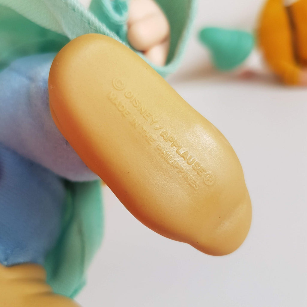 Applause SEVEN DWARFS Rubber Face Plush Soft Toy Dopey Bashful Happy Vintage Toy15