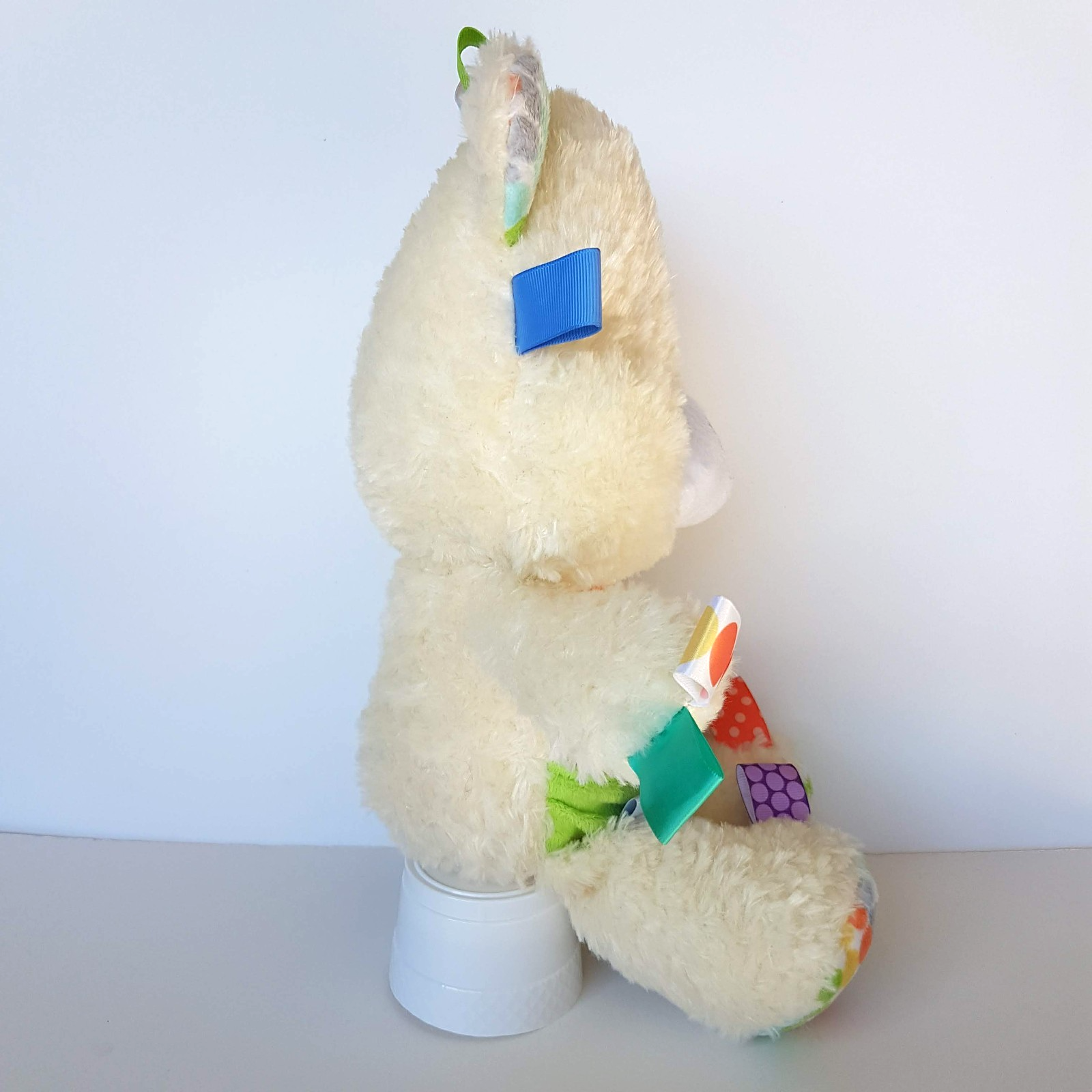 SNUGGLE & PLAY TAGGIES Bear 35cm Plush Rattle Bright Start Soft Toy Lovey Toy11