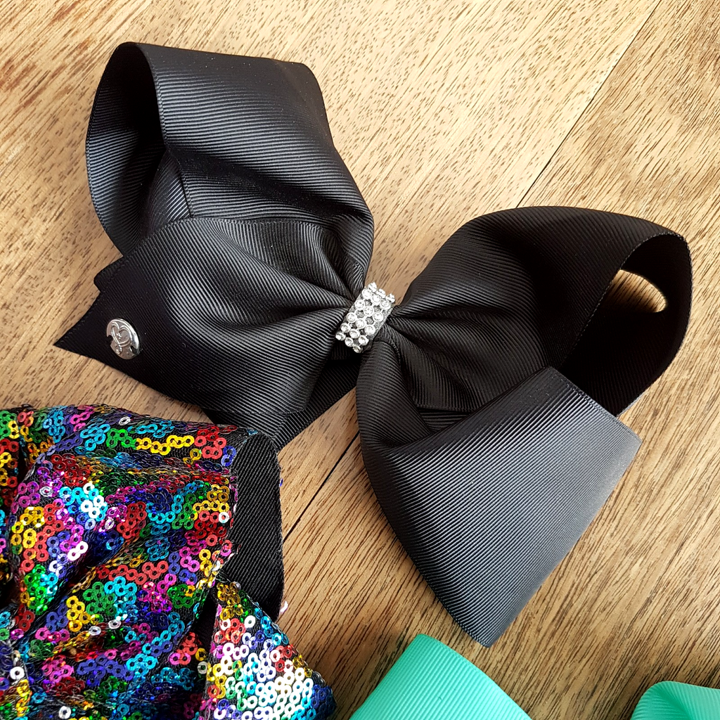 JoJo Siwa HAIR BOWS Unicorn Sequin Diamonte Sparkle Hair Accessories Cheer Bows3