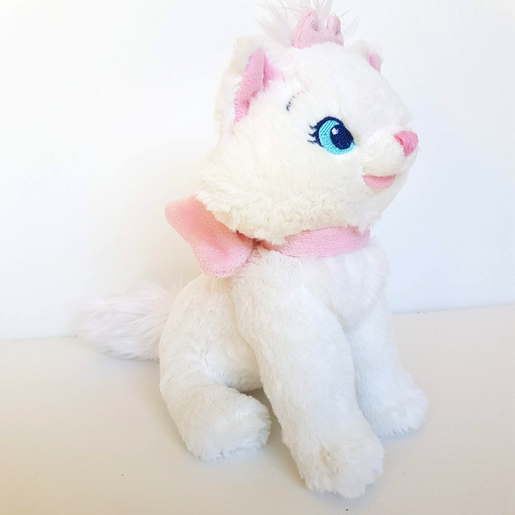 Disney Aristocats MARIE WHITE Cat Kitten 19cm Soft Toy Stuffed Animal Pet0