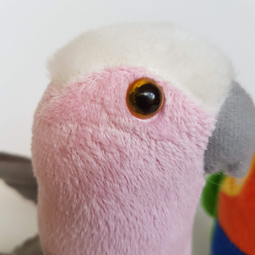 Elka GALAH + RAINBOW LORIKEET Sound 17cm Australian Bird Stuffed Animal Soft Toy2