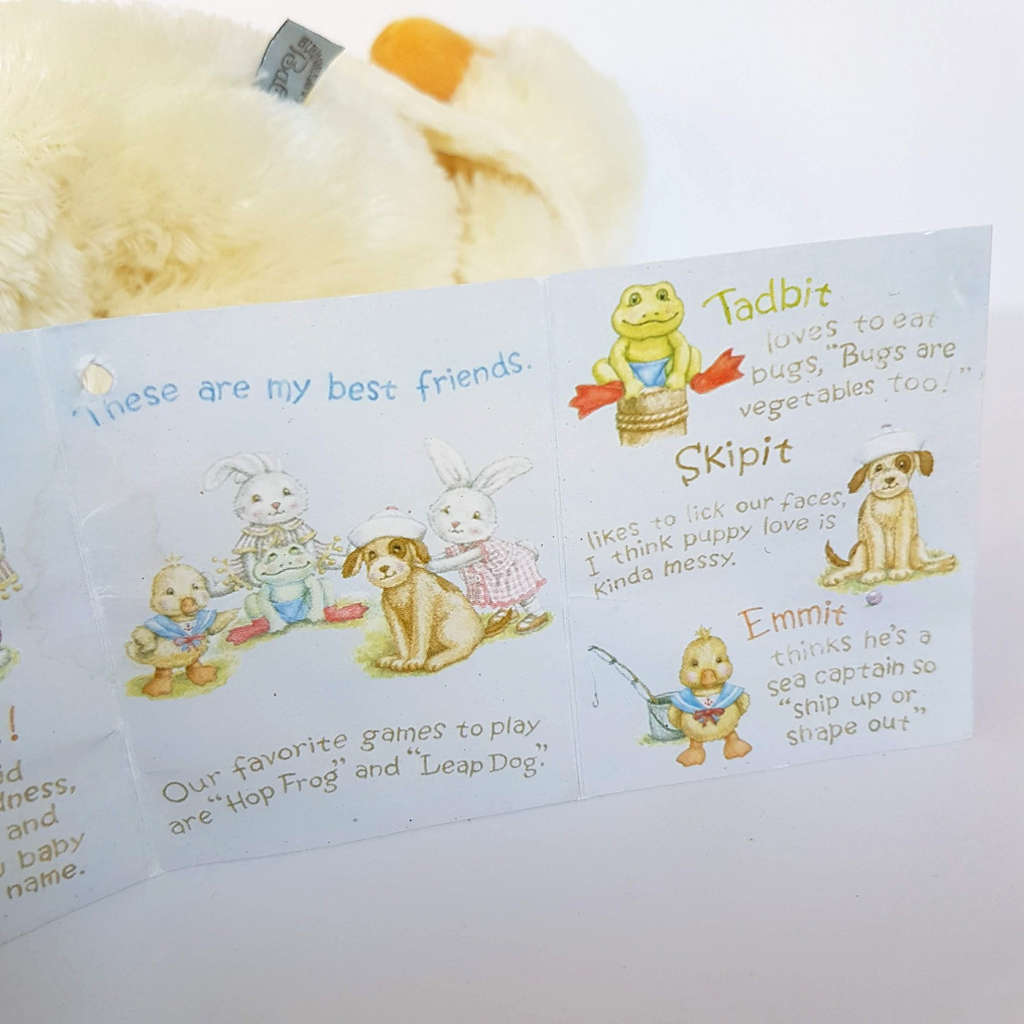 Bunnies By The Bay DUCK EMMIT Bird Floppy Plush 38cm Stuffed Animal Soft Toy13