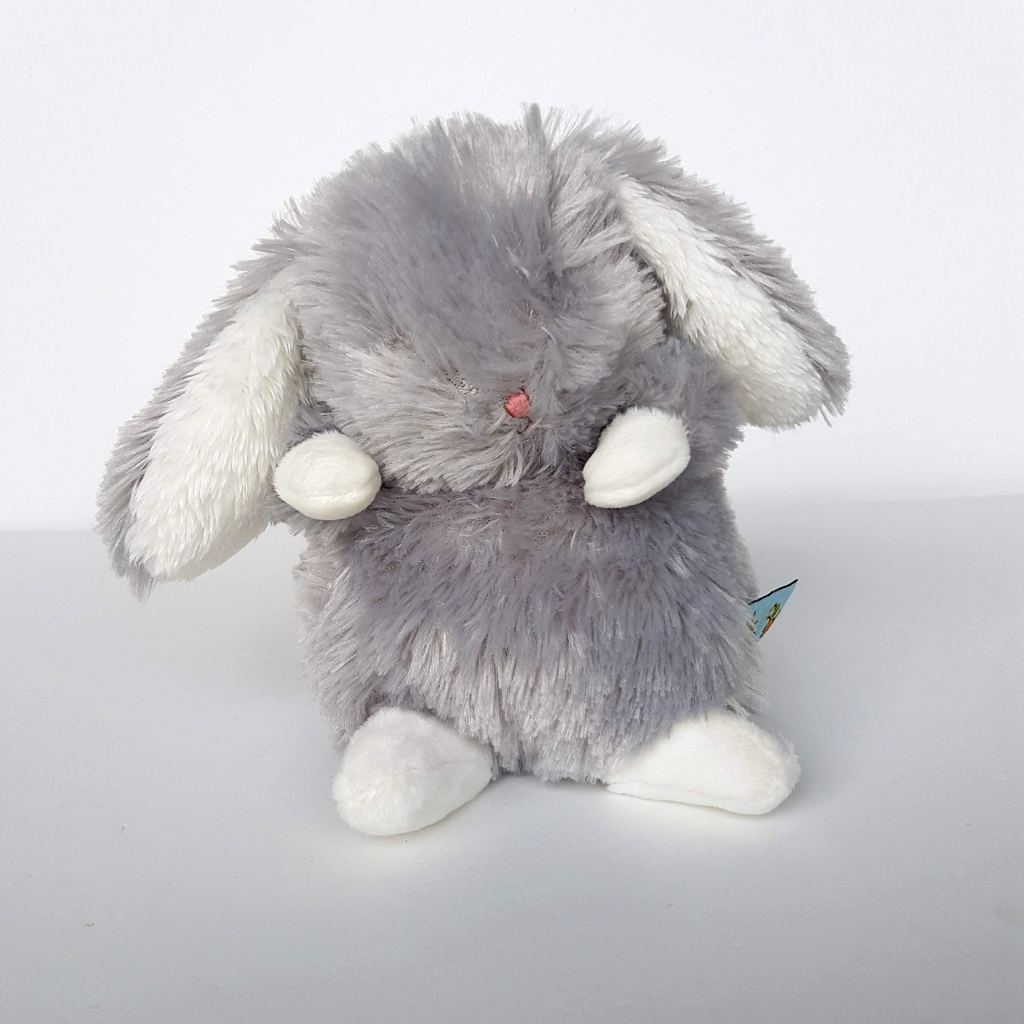 Adorable GREY BUNNY RABBIT Plush Bunnies by the Bay Stuffed Animal Floppy Toy0