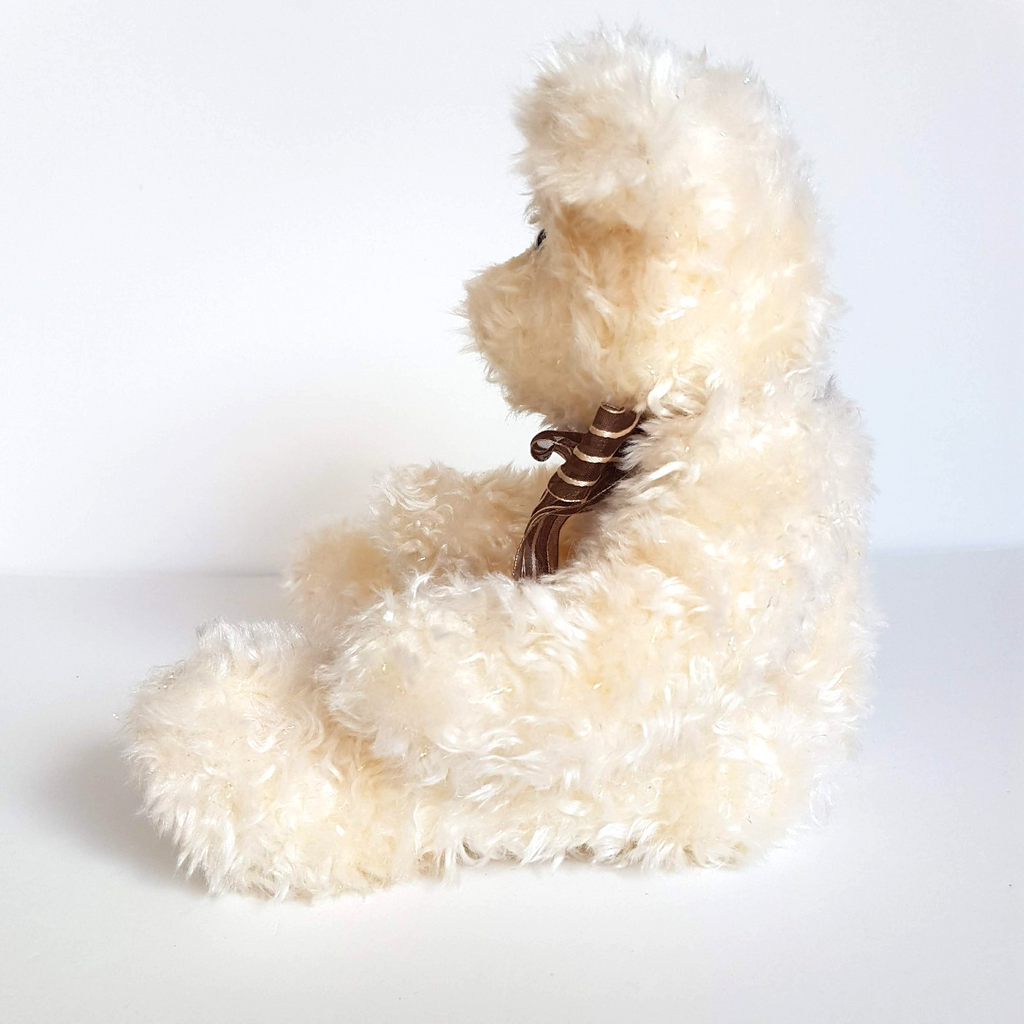 Aurora GLITTER BEAR Plush Teddy Bear 30cm Floppy Soft Toy Stuffed Animal Foil7
