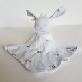 Toshi BUNNY RABBIT TRACTOR Blue Baby Lovey Security Blanket Comforter Soft Toy0